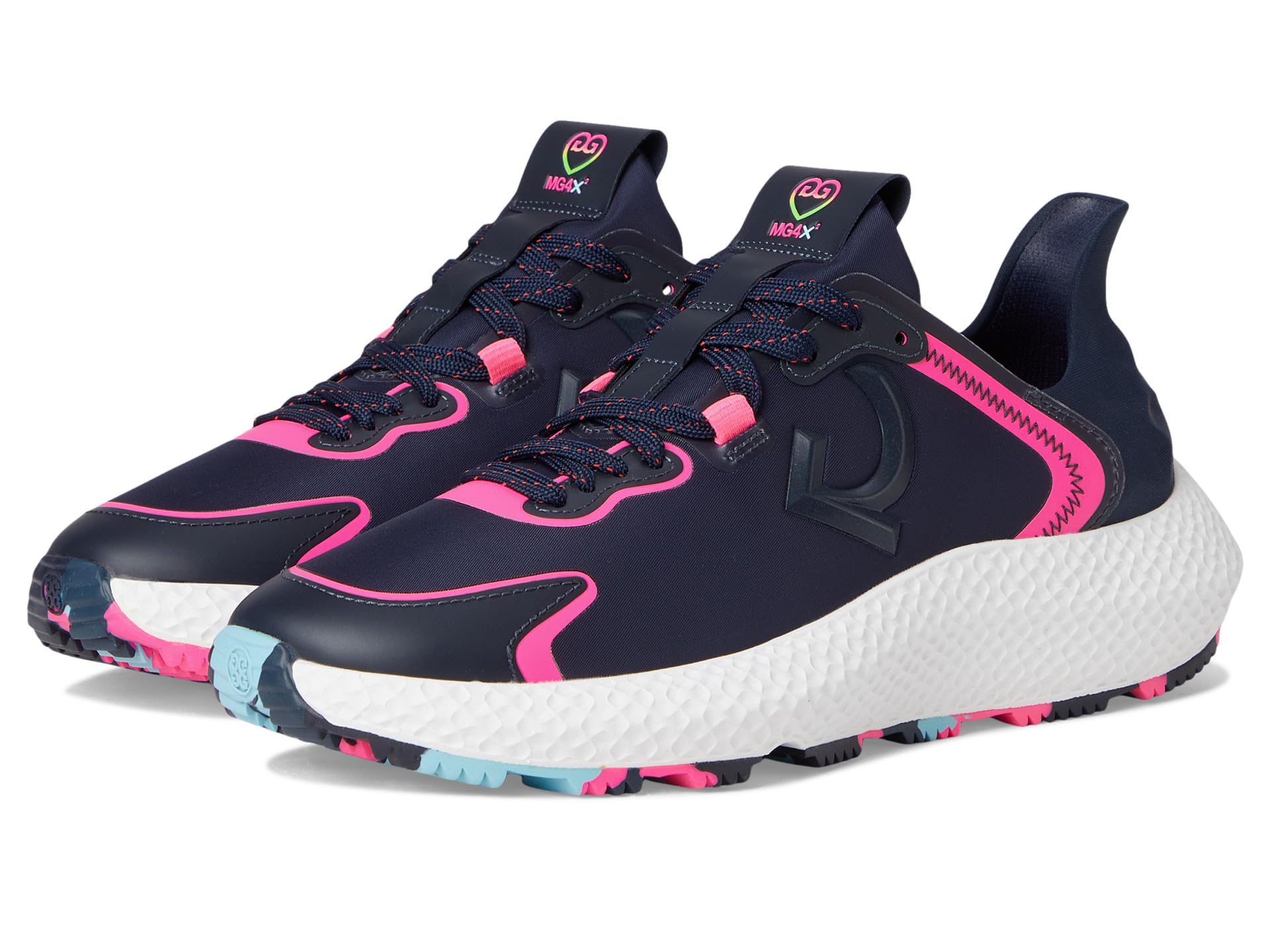 Кроссовки GFORE Mg4X2 Nylon Hybrid Golf Cross Trainer, цвет Twilight/Knockout Pink