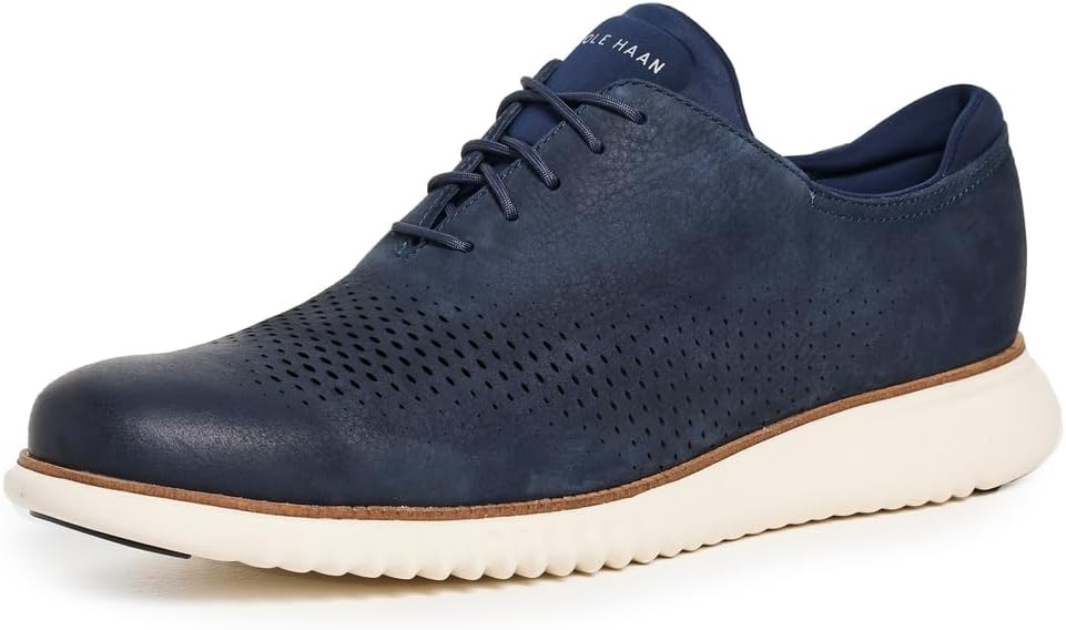 

Мужские оксфорды Cole Haan 2.Zerogrand с лазерной перфорацией, темно-синий
