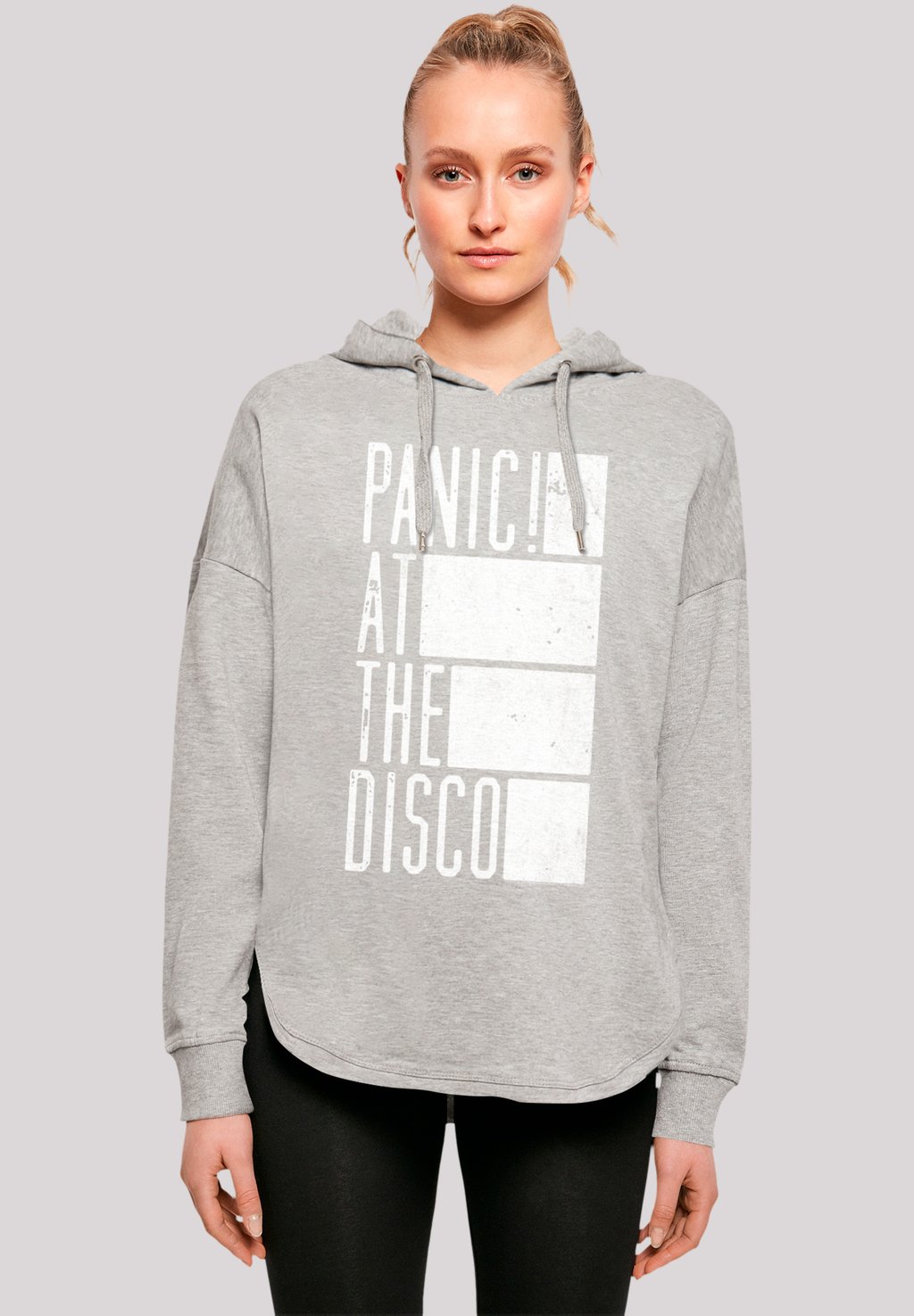 

Толстовка PANIC AT THE DISCO BLOCK TEXT - Hoodie F4NT4STIC, серый