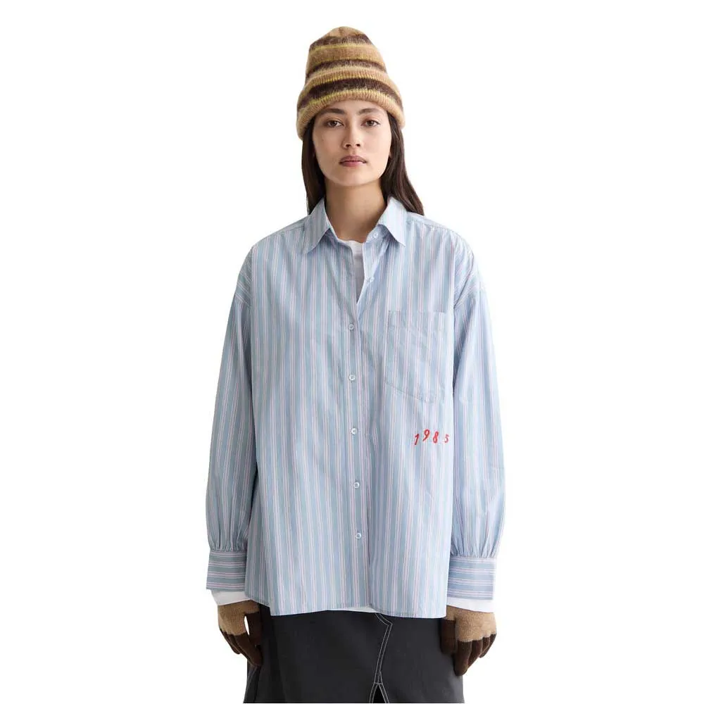 

Рубашка с длинным рукавом Scotch & Soda Embroidered Girlfriend, синий