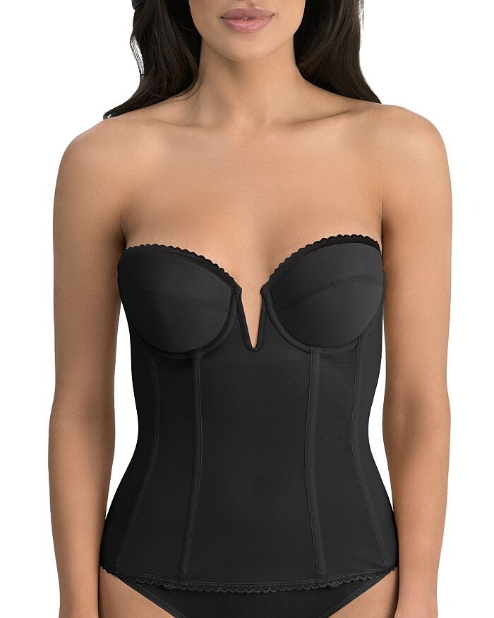 

Dominique Intimates Корсет с V-образным вырезом, черный