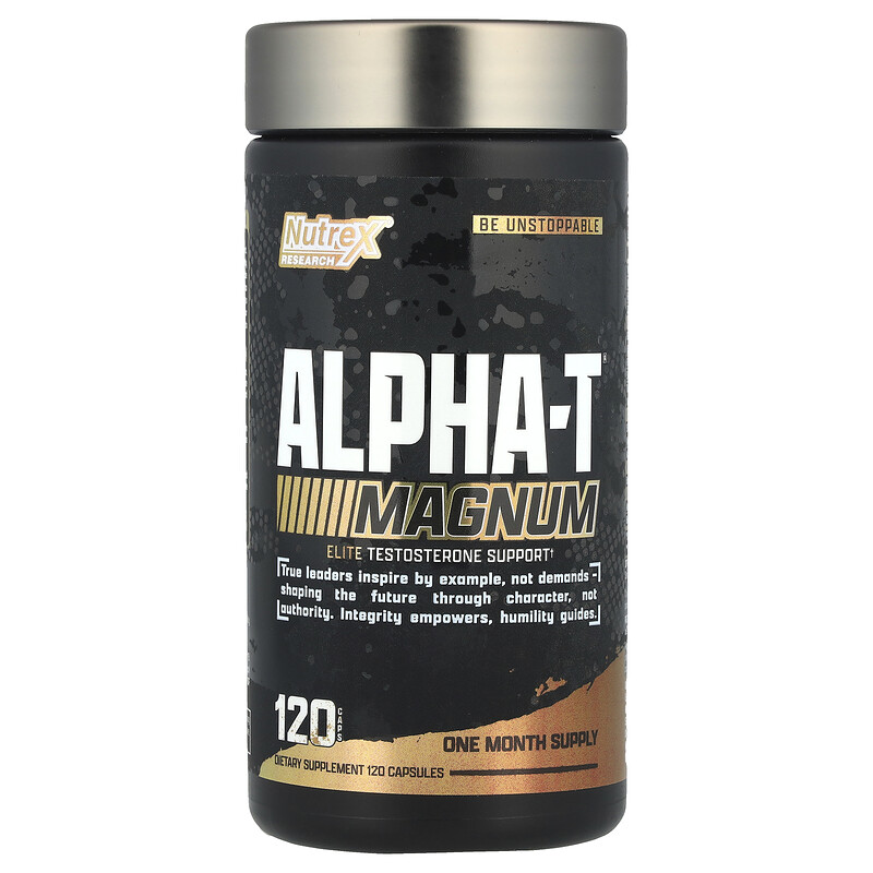 

Nutrex Research, Alpha-T Magnum, 120 капсул