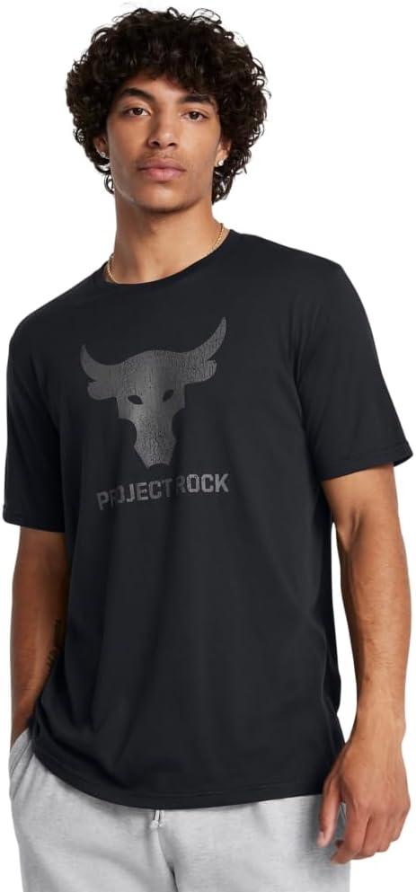 

Мужская футболка с коротким рукавом Under Armour Project Rock Payoff Graphic, (002) Black/Castlerock, Черный, Мужская футболка с коротким рукавом Under Armour Project Rock Payoff Graphic, (002) Black/Castlerock