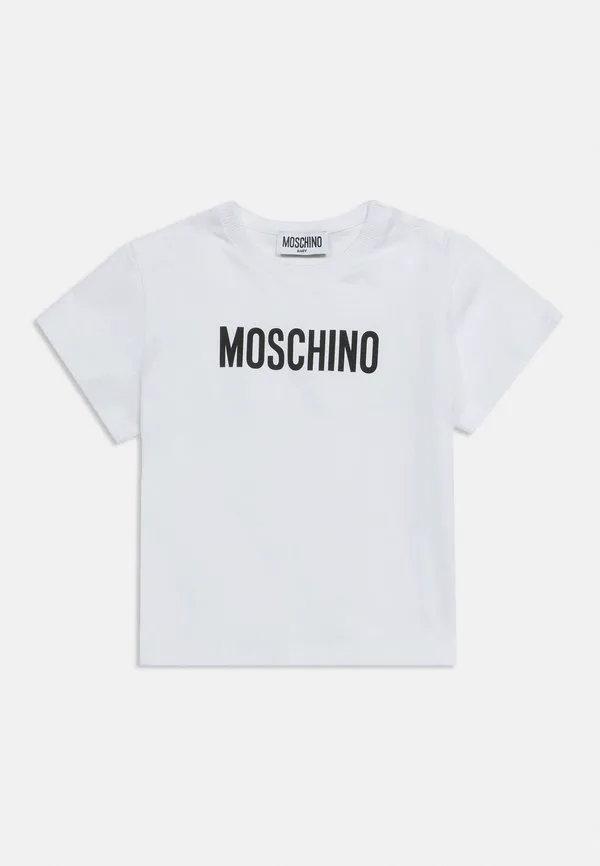 Детская футболка унисекс с принтом Moschino, Bianco Ottico — фото 3