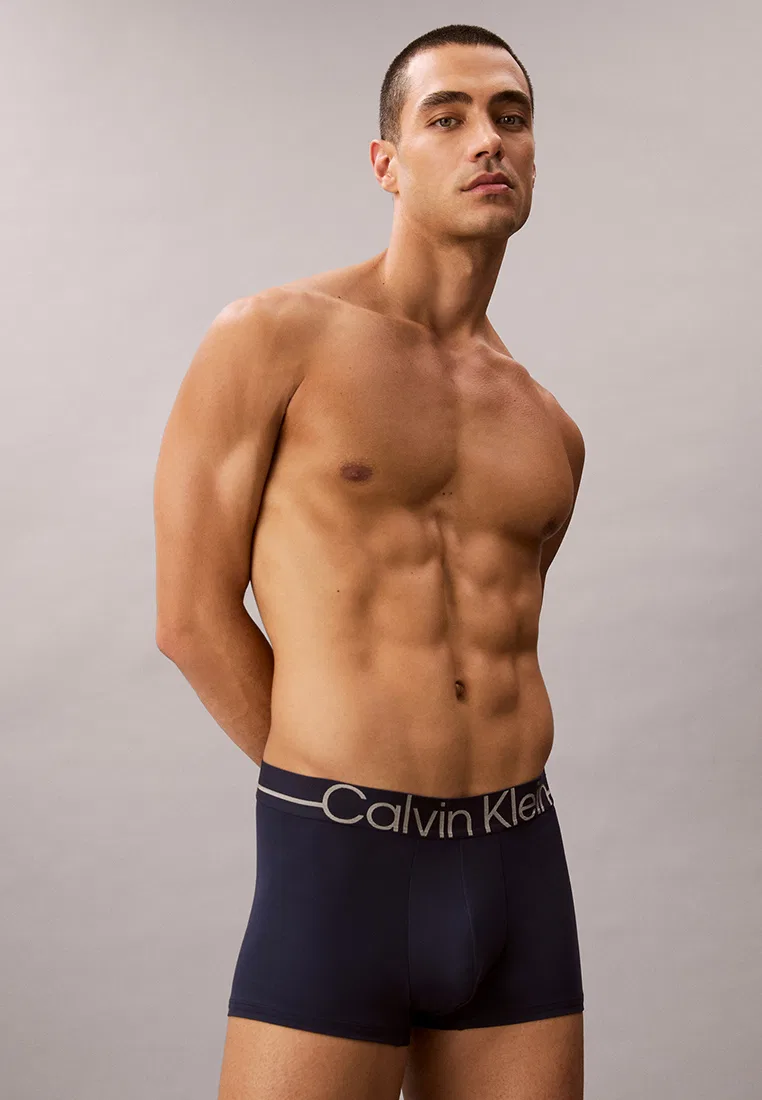 Трусы, низкая посадка, микрофибра, Calvin Klein, синий — фото 3