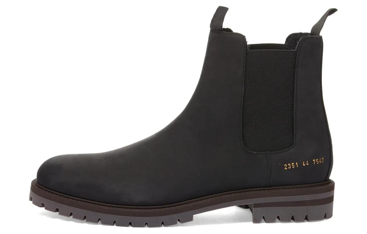 

COMMON PROJECTS Короткие мужские ботинки челси, черные