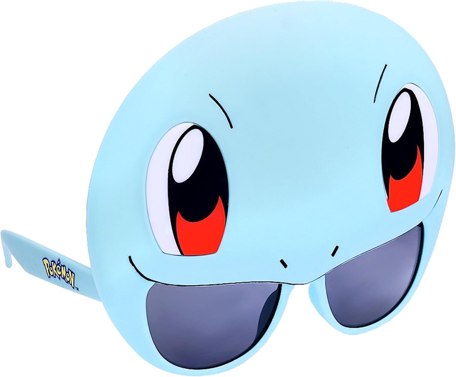 

Официальные солнцезащитные очки Sun-Staches Pokémon Squirtle | Аксессуар для костюмированной вечеринки | Защита от УФ-излучения UV400 | Универсальный размер, светло-голубые, Squirtle