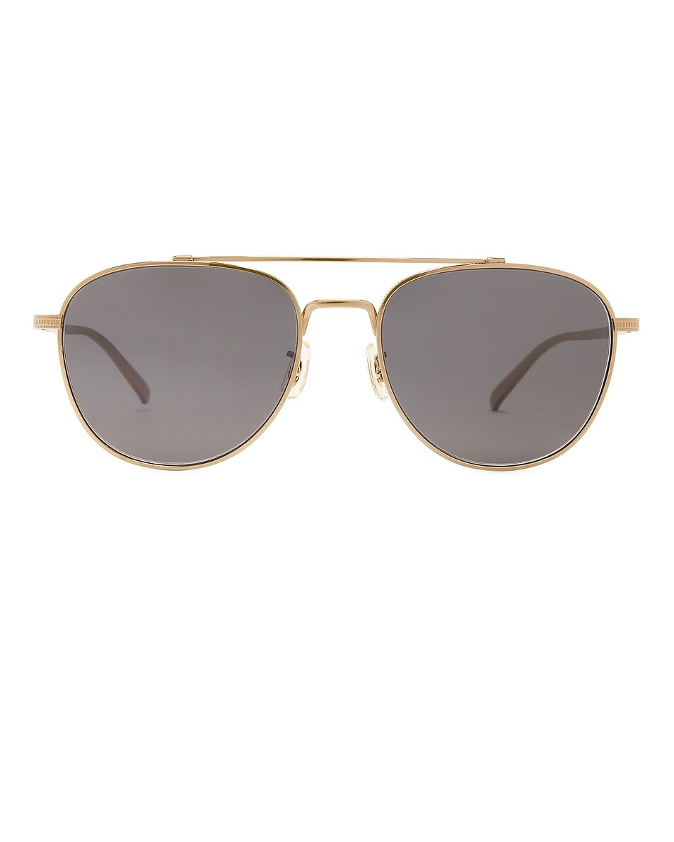 

Солнцезащитные очки Риветти Oliver Peoples, цвет Gold & Carbon Grey