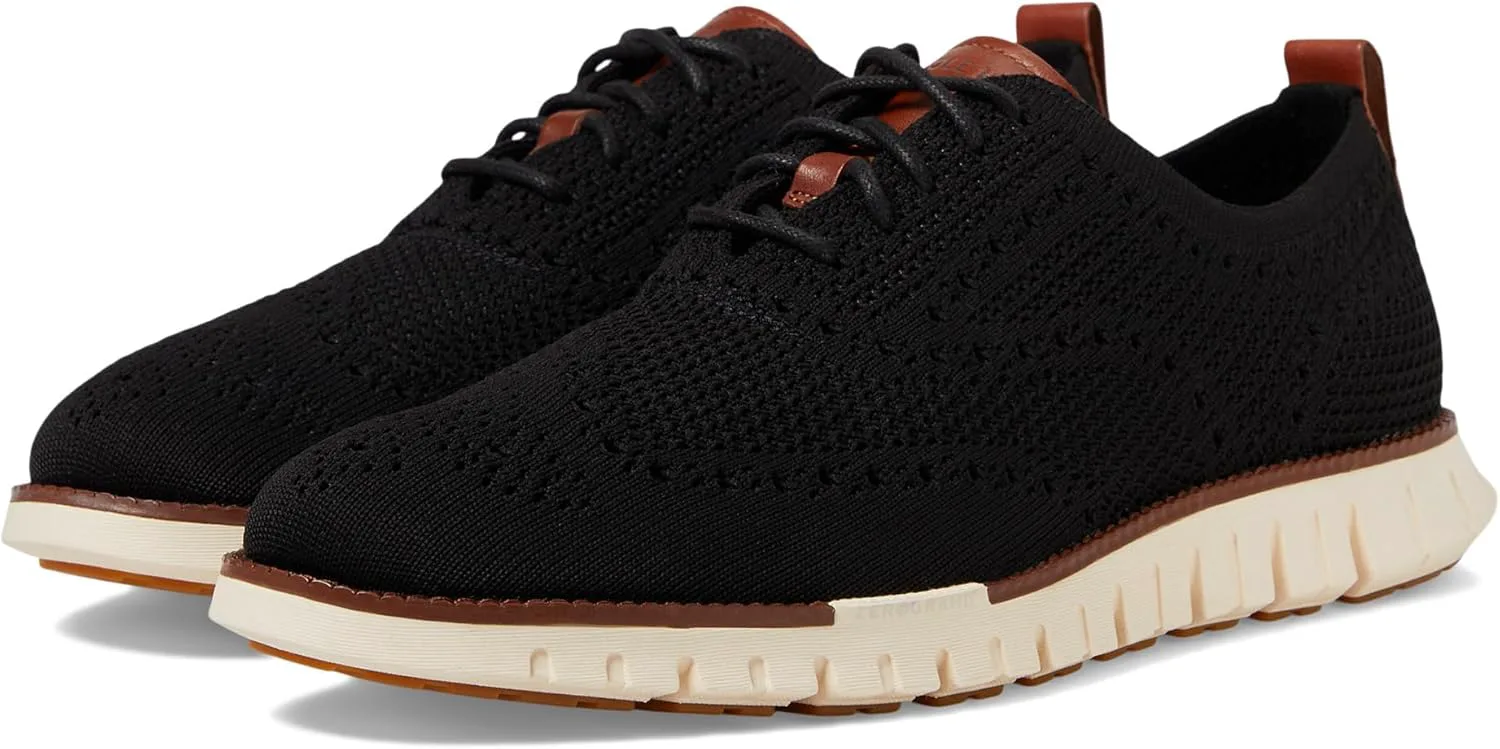 Мужские туфли Cole Haan ZG Remastered Stitchlite Oxford, черный/слоновая кость — фото 2