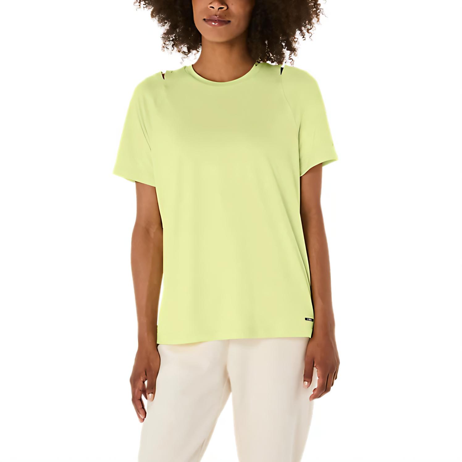 

ASICS Желтая футболка для женщин, Желтый, ASICS Желтая футболка для женщин