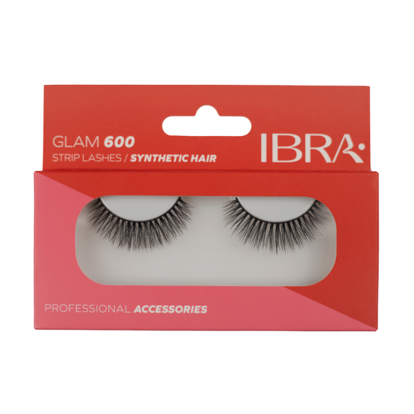 

Накладные ресницы Glam 600, 1 упаковка. Ibra Makeup