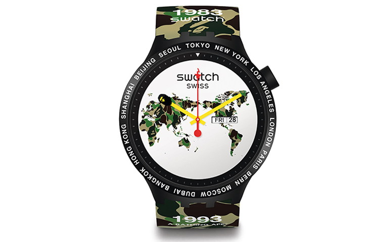 

Унисекс Bape 47mm White Watch SO27Z700 SWATCH