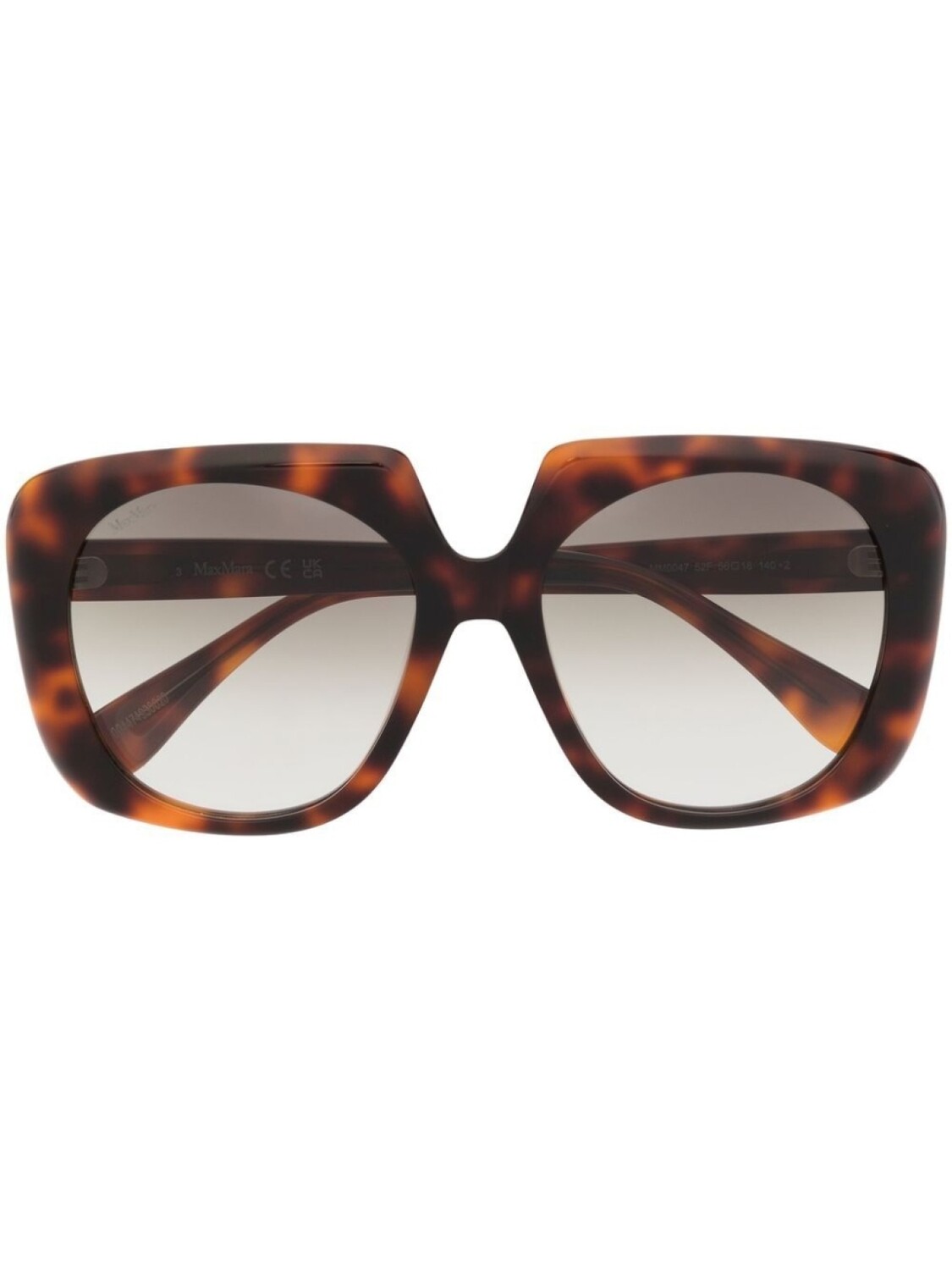 

Солнцезащитные очки в квадратной оправе Max Mara Eyewear, коричневый