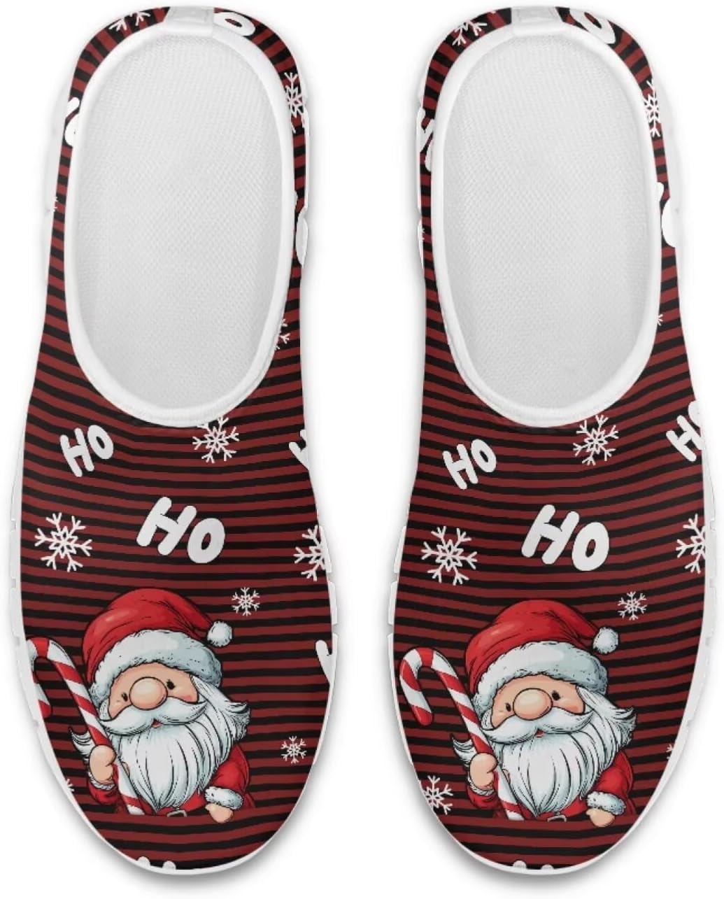 

Кроссовки Belidome для женщин и мужчин, взрослые теннисные, слипоны, повседневные, легкие тренировочные, Santa Claus Hohoho