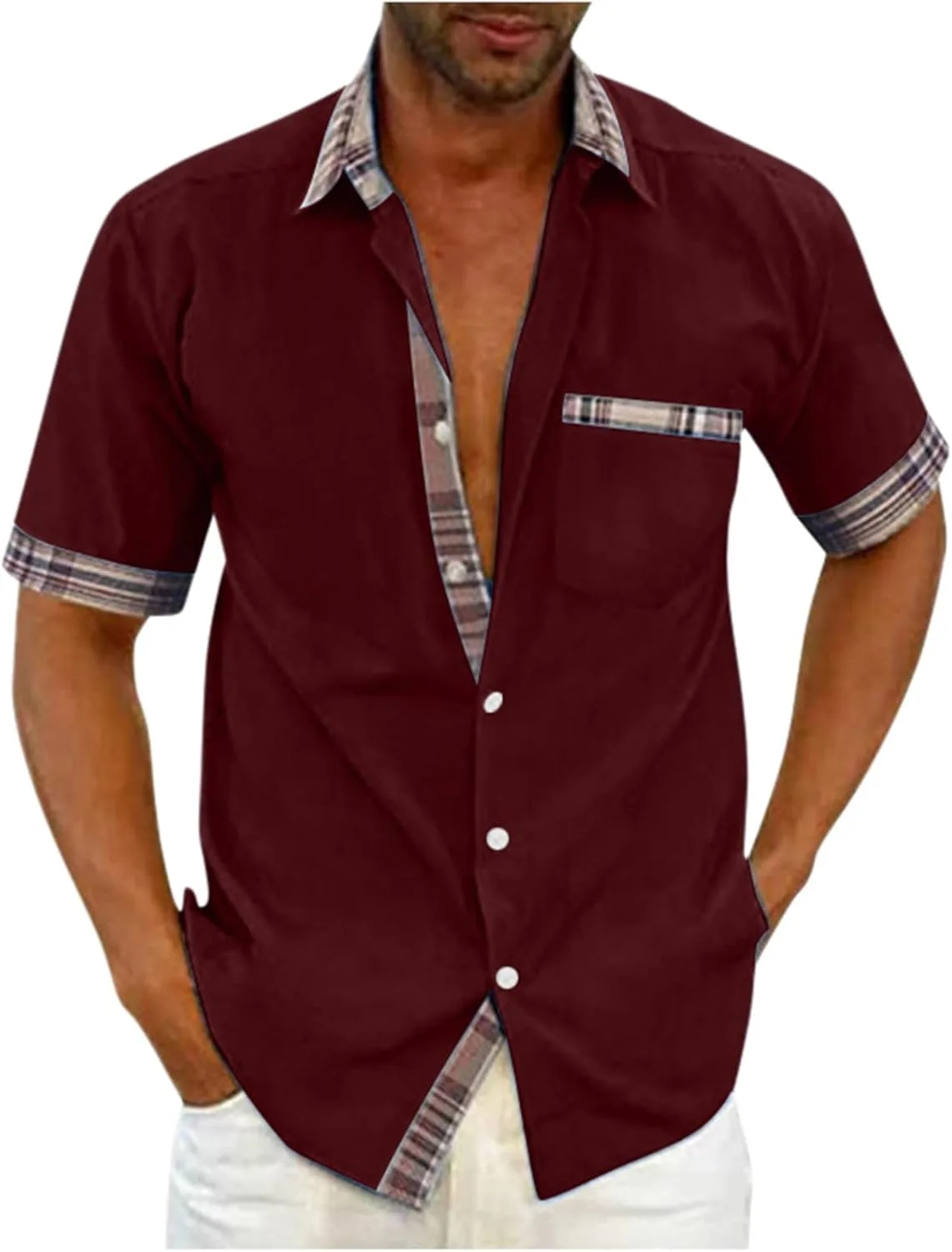 

Мужская футболка с коротким рукавом и воротником