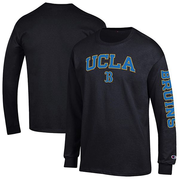 

Мужская черная футболка с длинным рукавом ucla bruins arch over logo 2-hit Champion