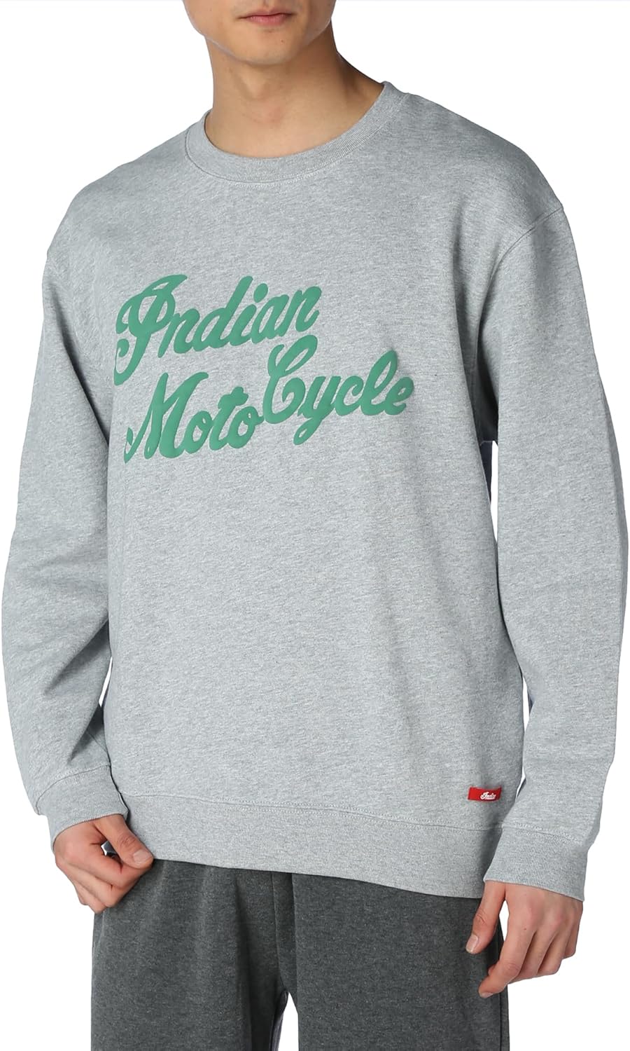 

Индийская толстовка с логотипом, напечатанным на пенопласте Indian, серый