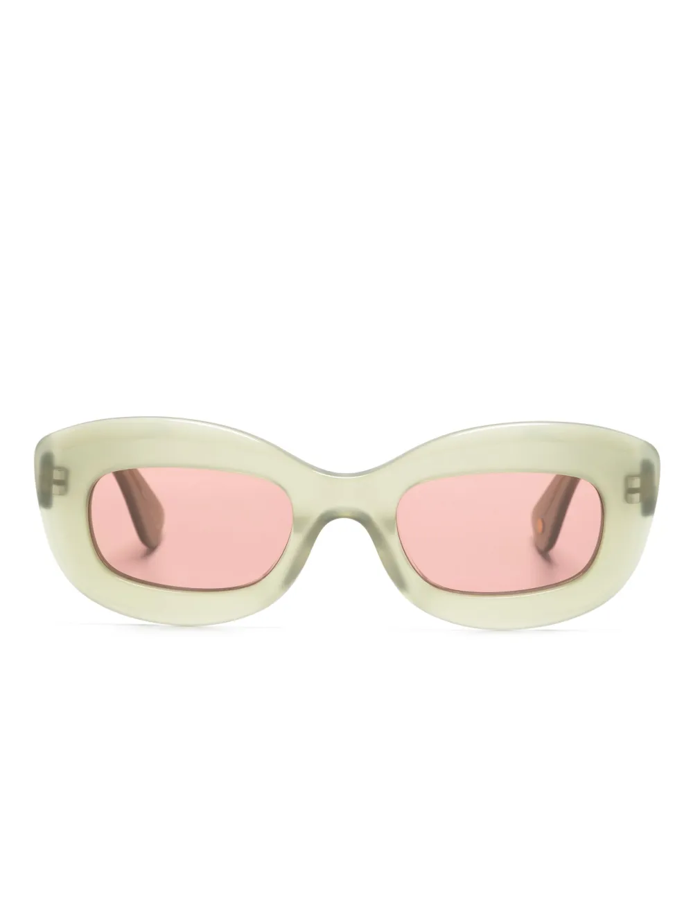 

Солнцезащитные очки Dolores в круглой оправе Garrett Leight, зеленый