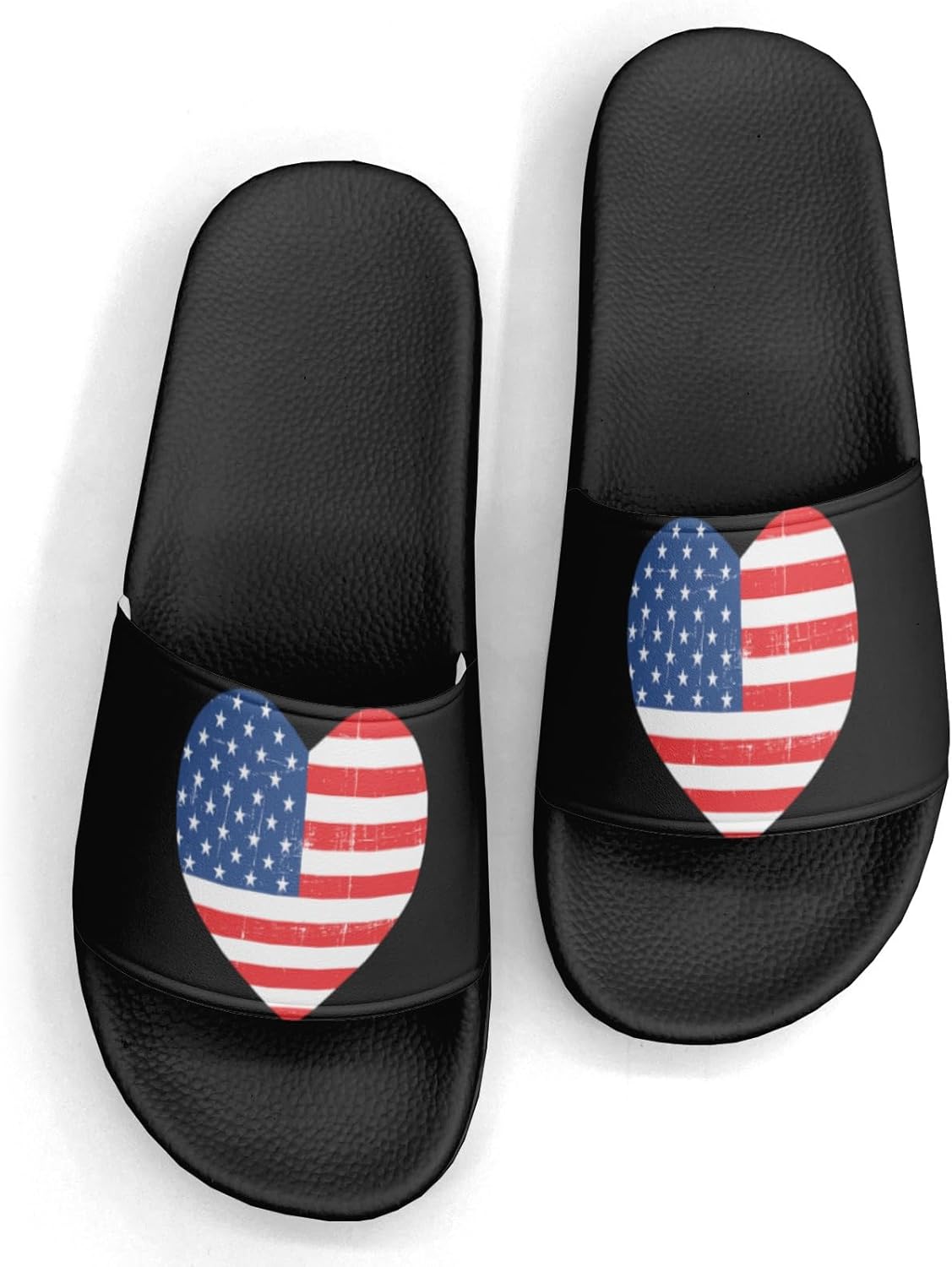 

Шлепанцы с дизайном американского флага для женщин и мужчин Generic, 4th of July American Flag Love Custom 5
