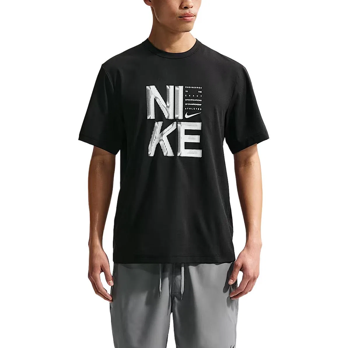 Футболка мужская HYVERSE Quick Dry Nike, Black/White
