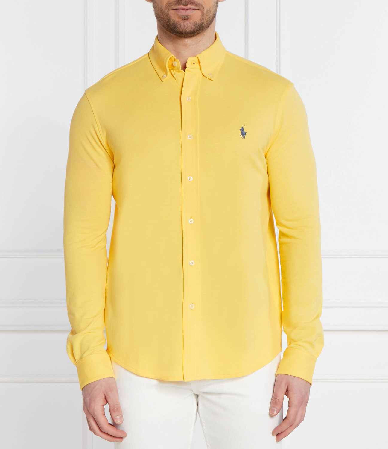 

Рубашка POLO RALPH LAUREN Regular Fit pique, желтый