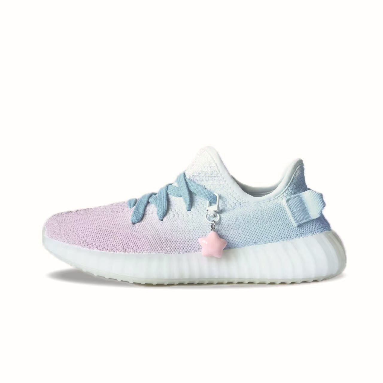 

Кроссовки adidas originals Yeezy Boost 350 Lifestyle Shoes Unisex Low-top Blue/pink/white, розовый