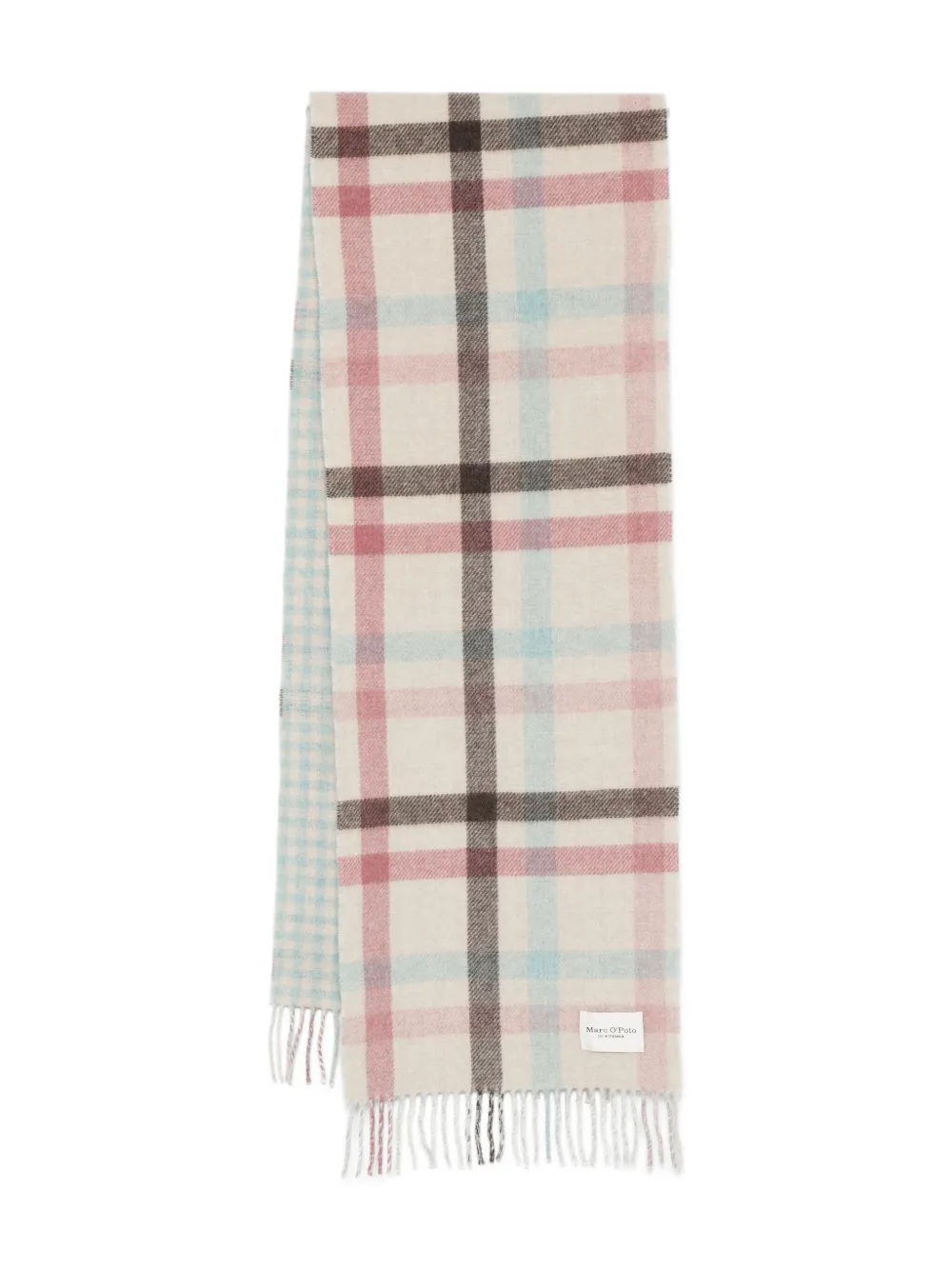 

Клетчатый шарф с бахромой Marc O'Polo, нейтральный