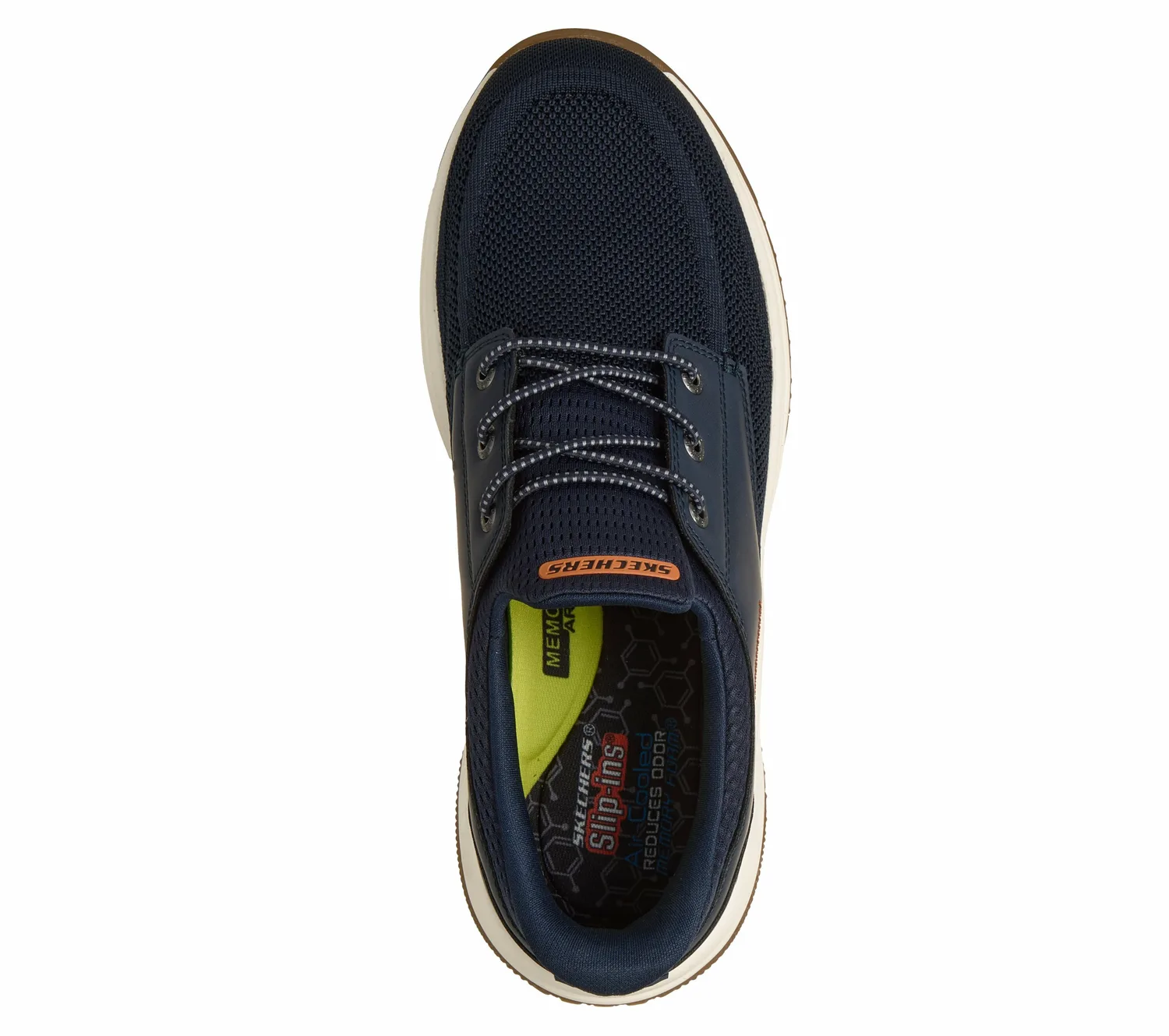 Слипоны, свободный крой: Meroe - Alden, свободный носок Skechers, NVY — фото 2