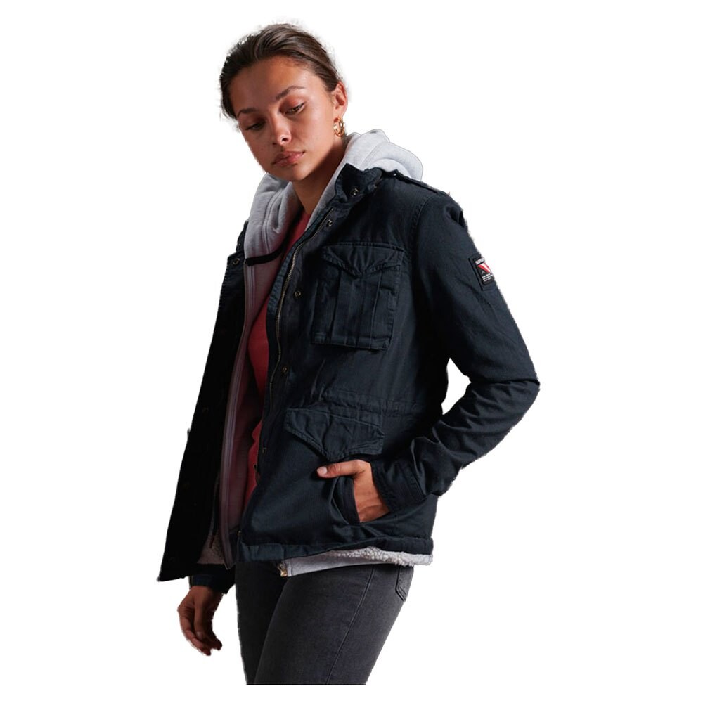 

Куртка Superdry Classic Rookie Borg, черный