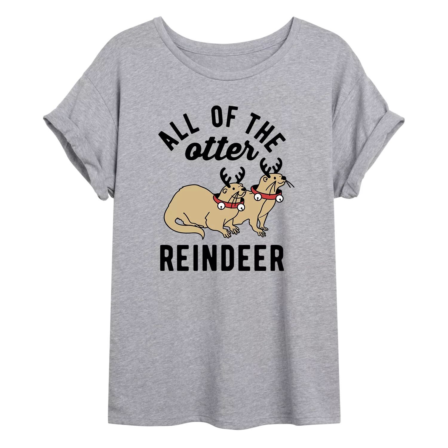 

Детская футболка большого размера с рисунком Otter Reindeer Licensed Character
