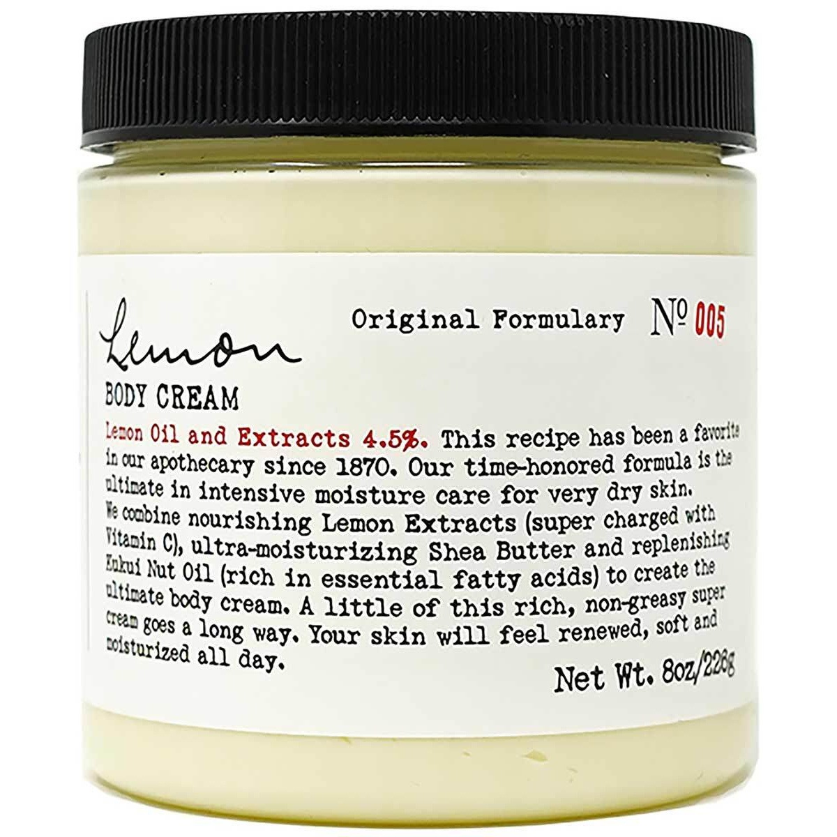 

Лосьон для тела lemon body cream Co Bigelow, объем 226 мл