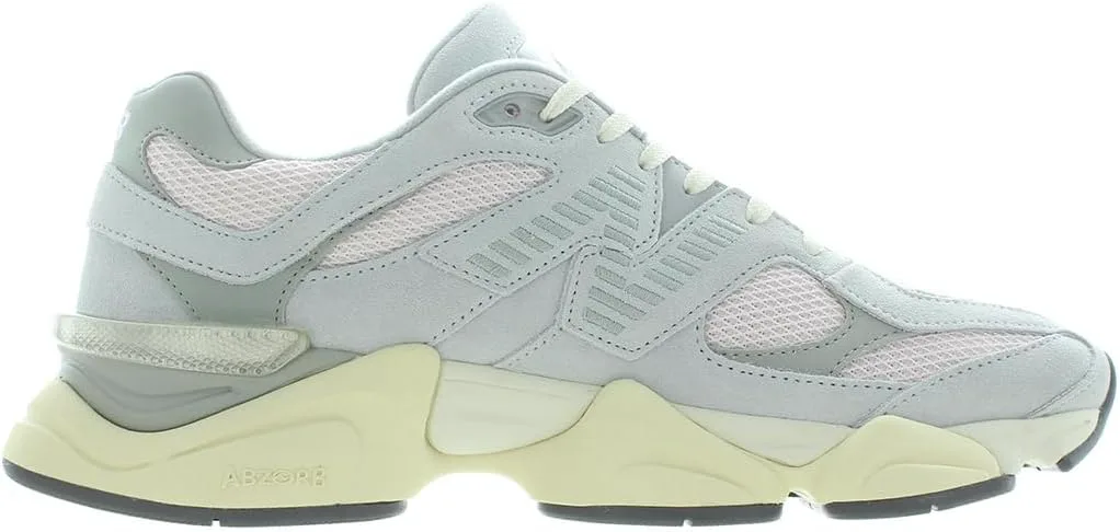 Кроссовки New Balance 9060 для мужчин, серый/розовый — фото 3