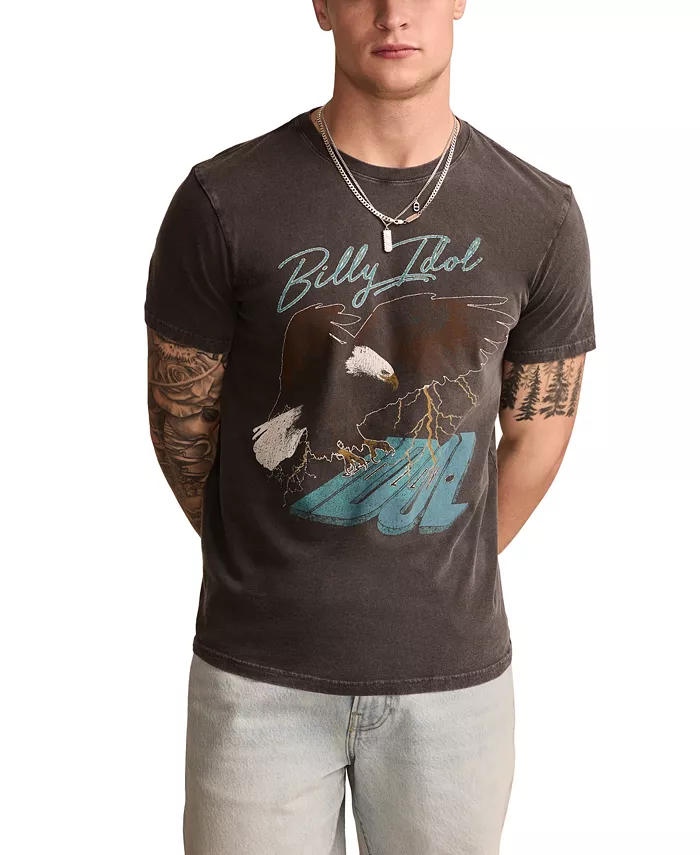 

Мужская футболка с коротким рукавом Billy Idol Lucky Brand, черный