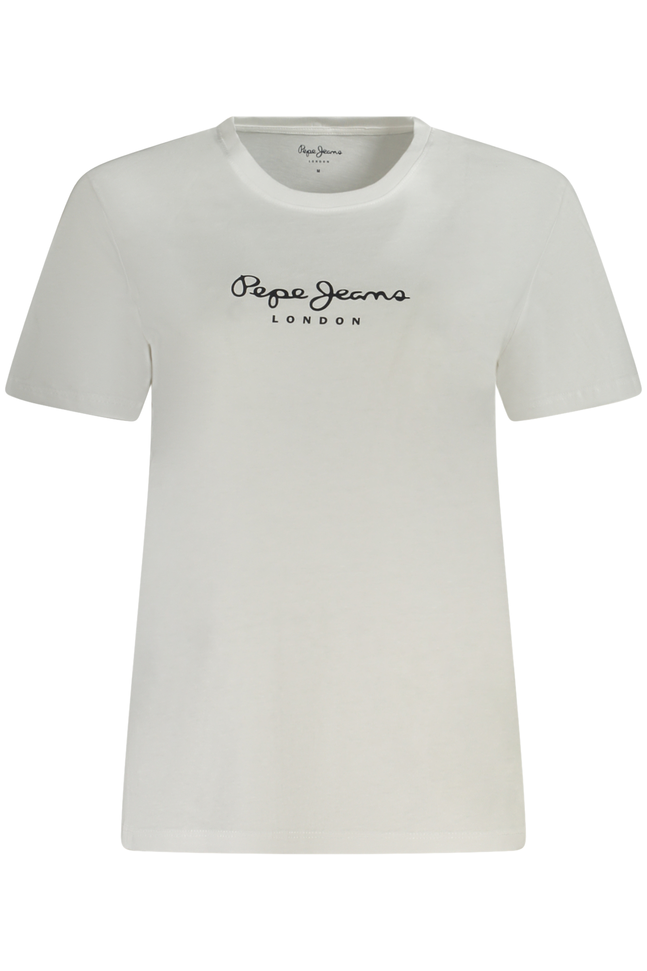 

Футболка женская Pepe Jeans хлопковая с логотипом бренда, белый
