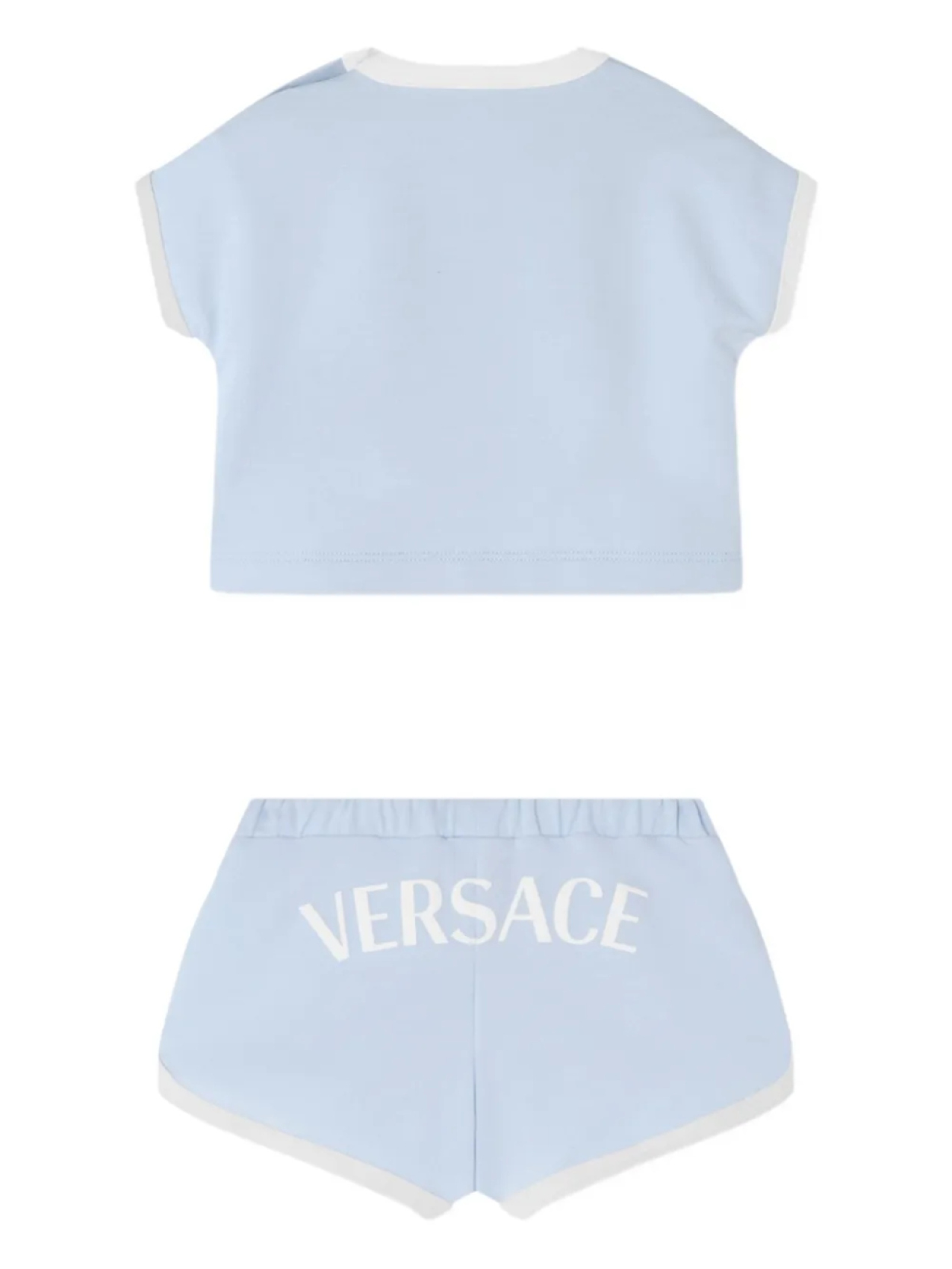 Комплект шорт Versace Kids с принтом «Медуза», синий — фото 2