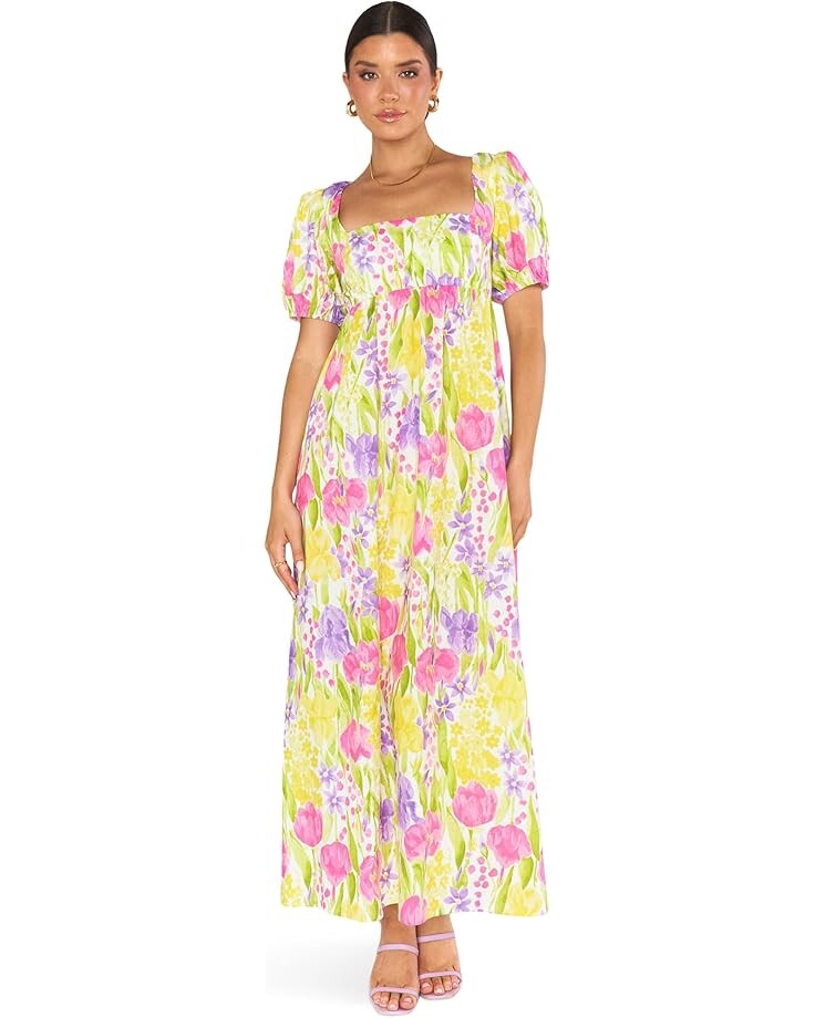 

Платье Show Me Your Mumu Smitten Midi Dress, цвет Blooming Tulips