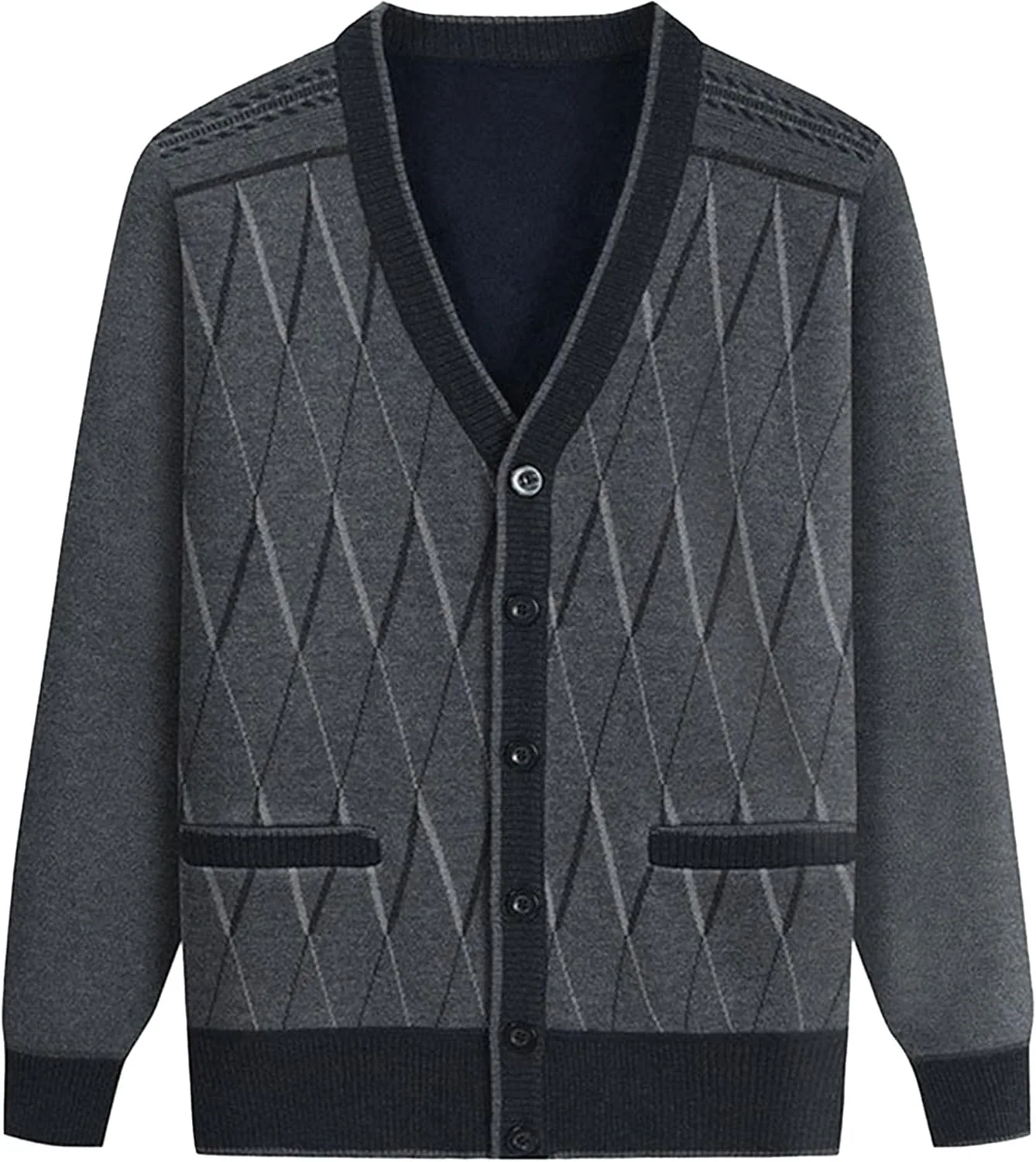 

Мужской свитер V-образным вырезом Slim Fit QOAAIE