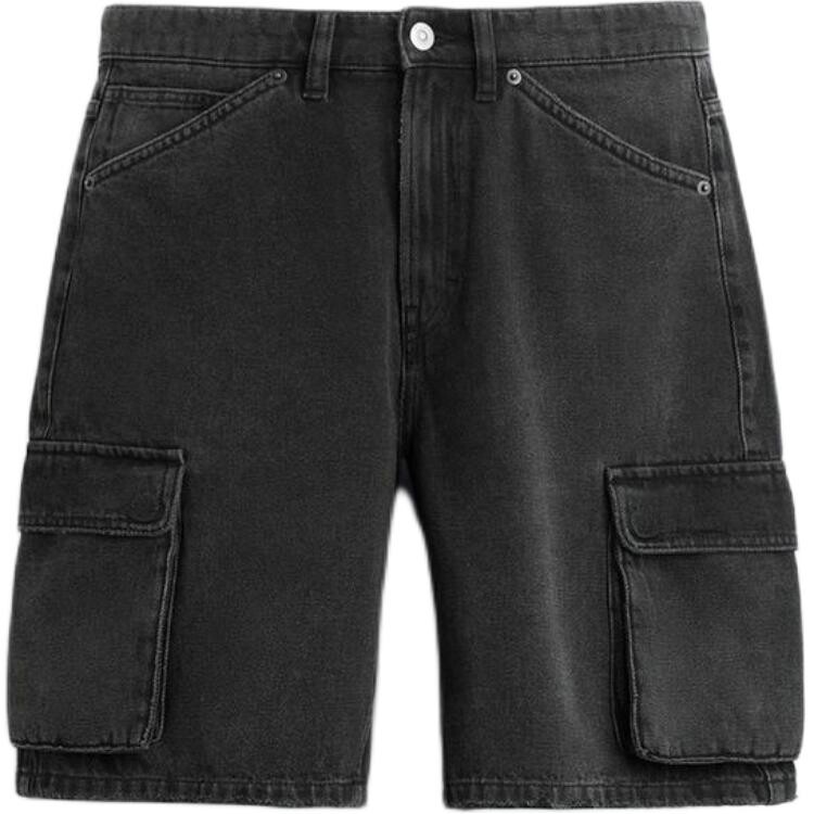 

Джинсовые шорты мужские черные Zara, черный