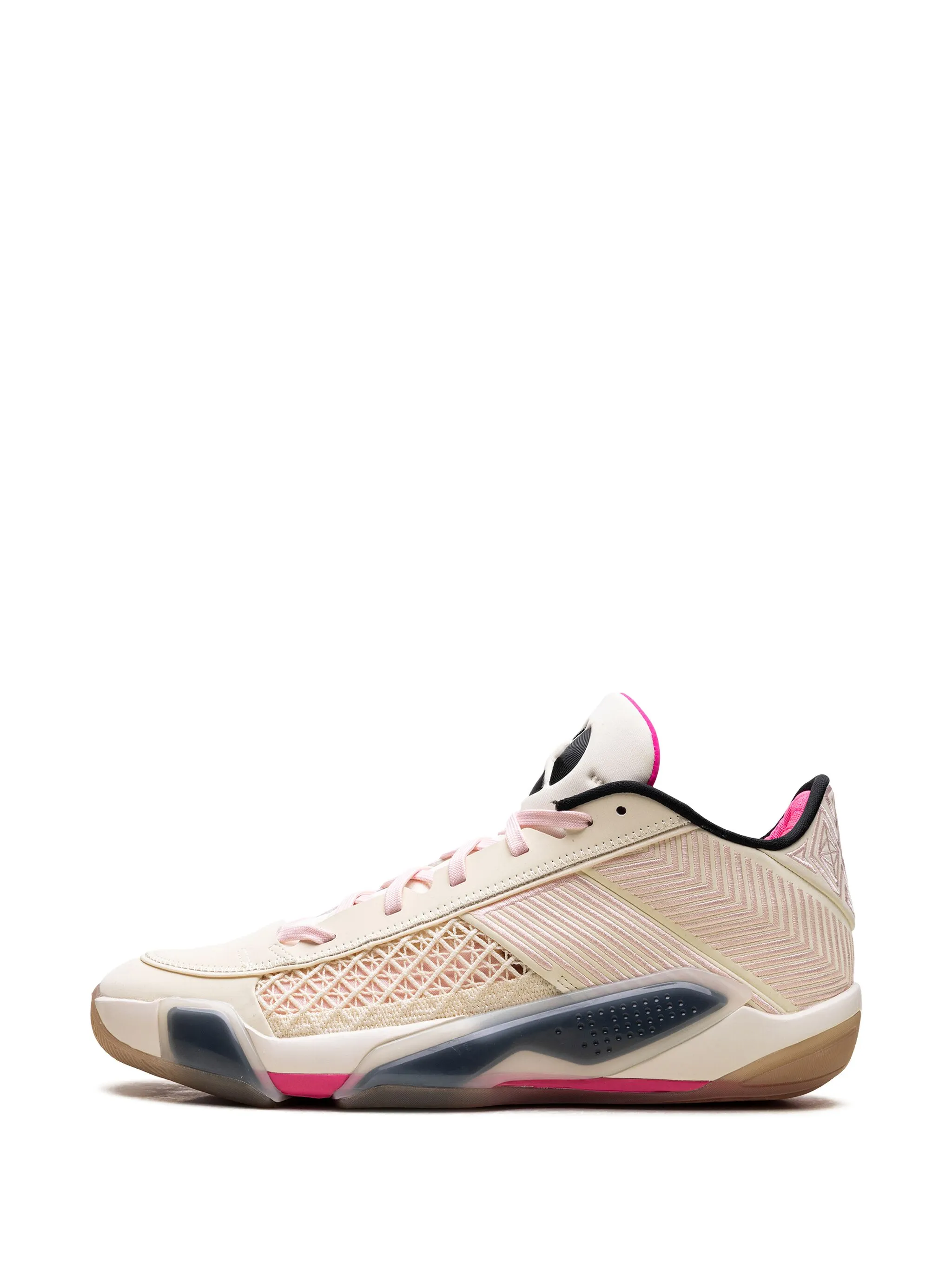 

Кроссовки Air Jordan XXXVIII Low Coconut Milk/Black Atmosphere, бежевый