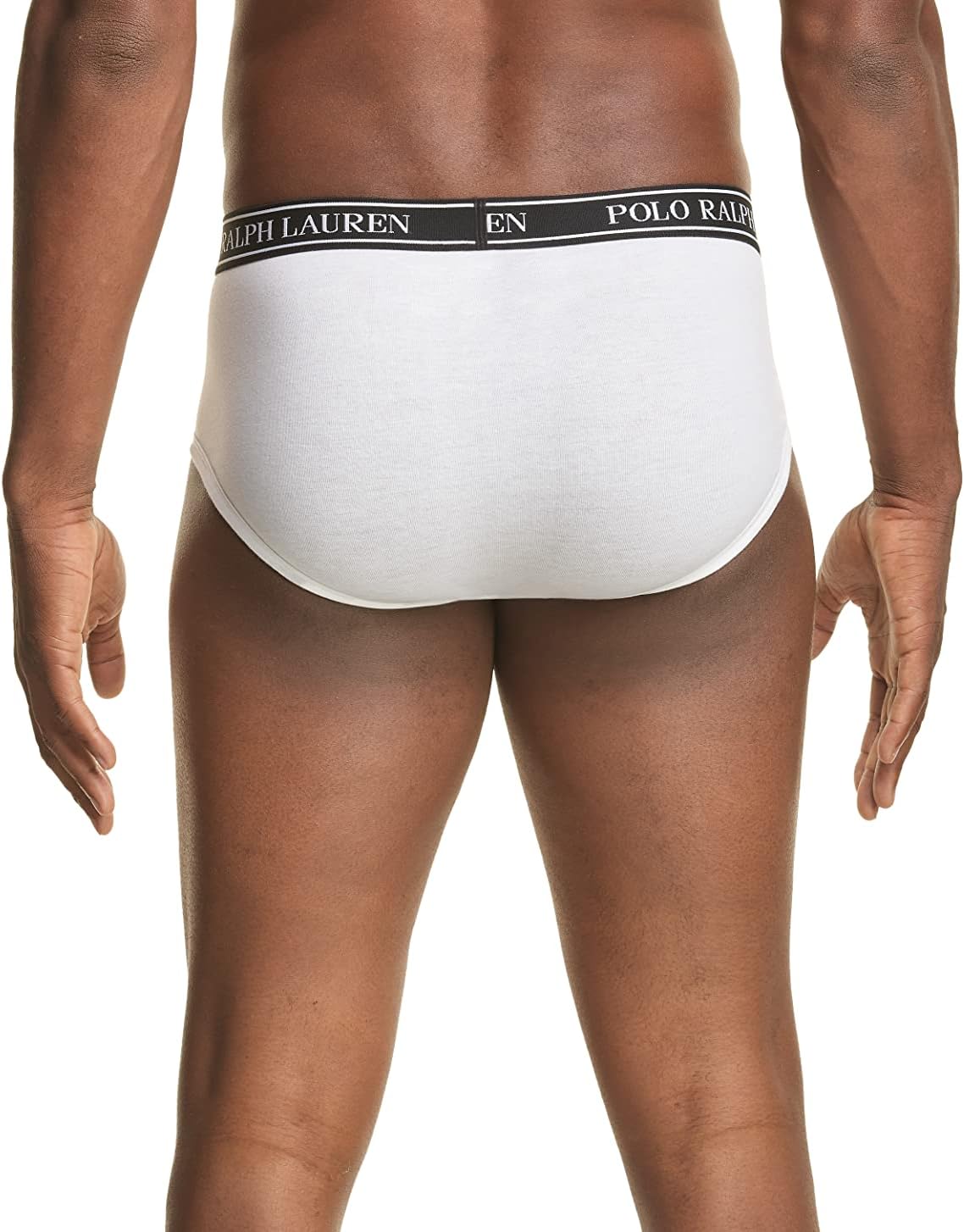 POLO RALPH LAUREN мужские трусы-боксеры Classic Fit Stretch в наборе, White/Navy - 3 Pack — фото 2
