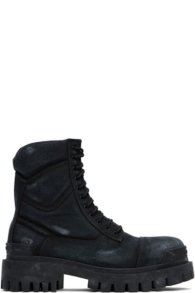 

Черные ботинки Combat Strike 20 мм Balenciaga