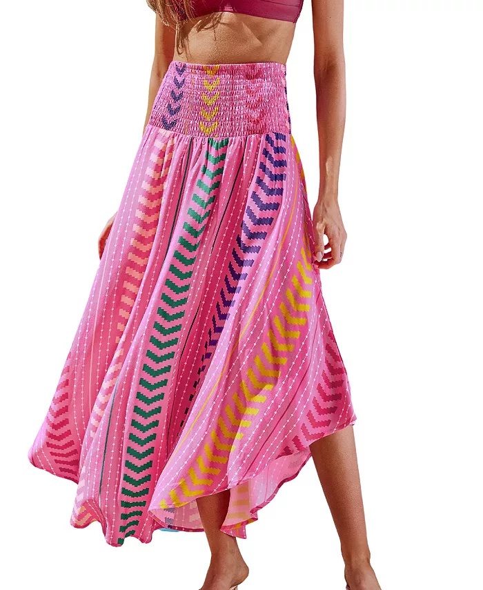

Женский саронг Vibrant Mood Chevron Cupshe, розовый