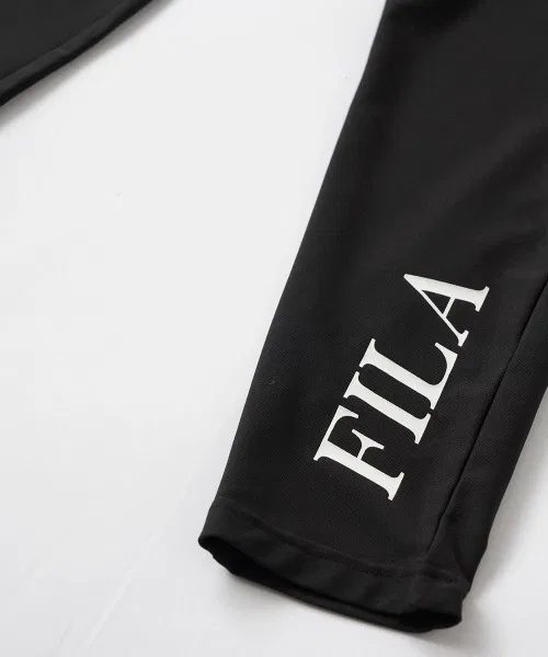 Детские леггинсы FILA из стрейч-материала, белый — фото 4