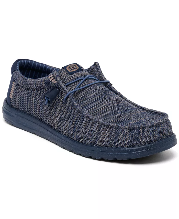 

Мужские мокасины Wally Stretch Sox Slip-On Casual от Finish Line Hey Dude, синий