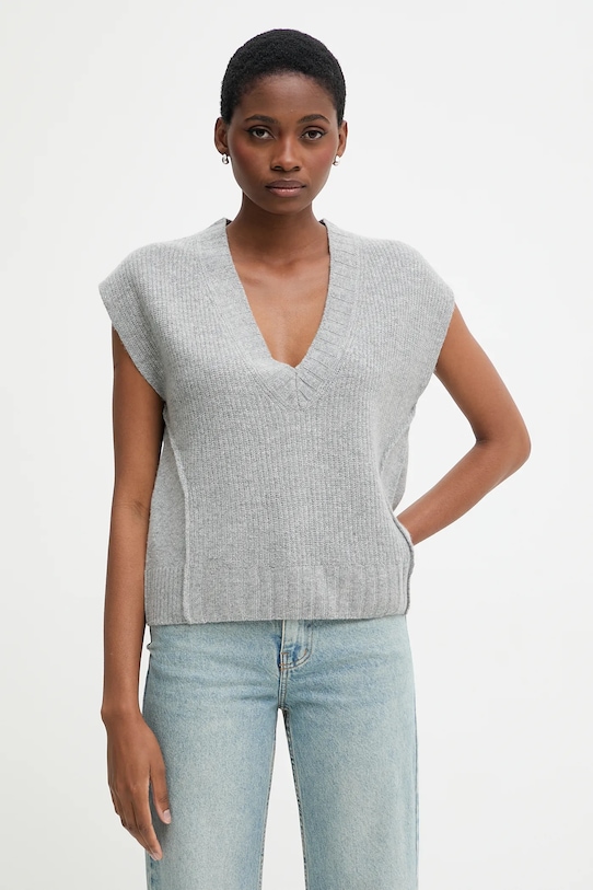 

Жилет из смесовой шерсти United Colors Of Benetton, серый