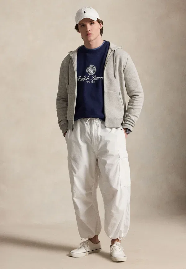 Толстовка на молнии Double Knit Full Zip, Polo Ralph Lauren, тёмный спортивный хизер — фото 2