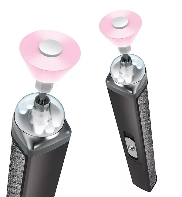 

Перезаряжаемый салонный маникюрный набор со светодиодной подсветкой Perry Ellis, black/silver