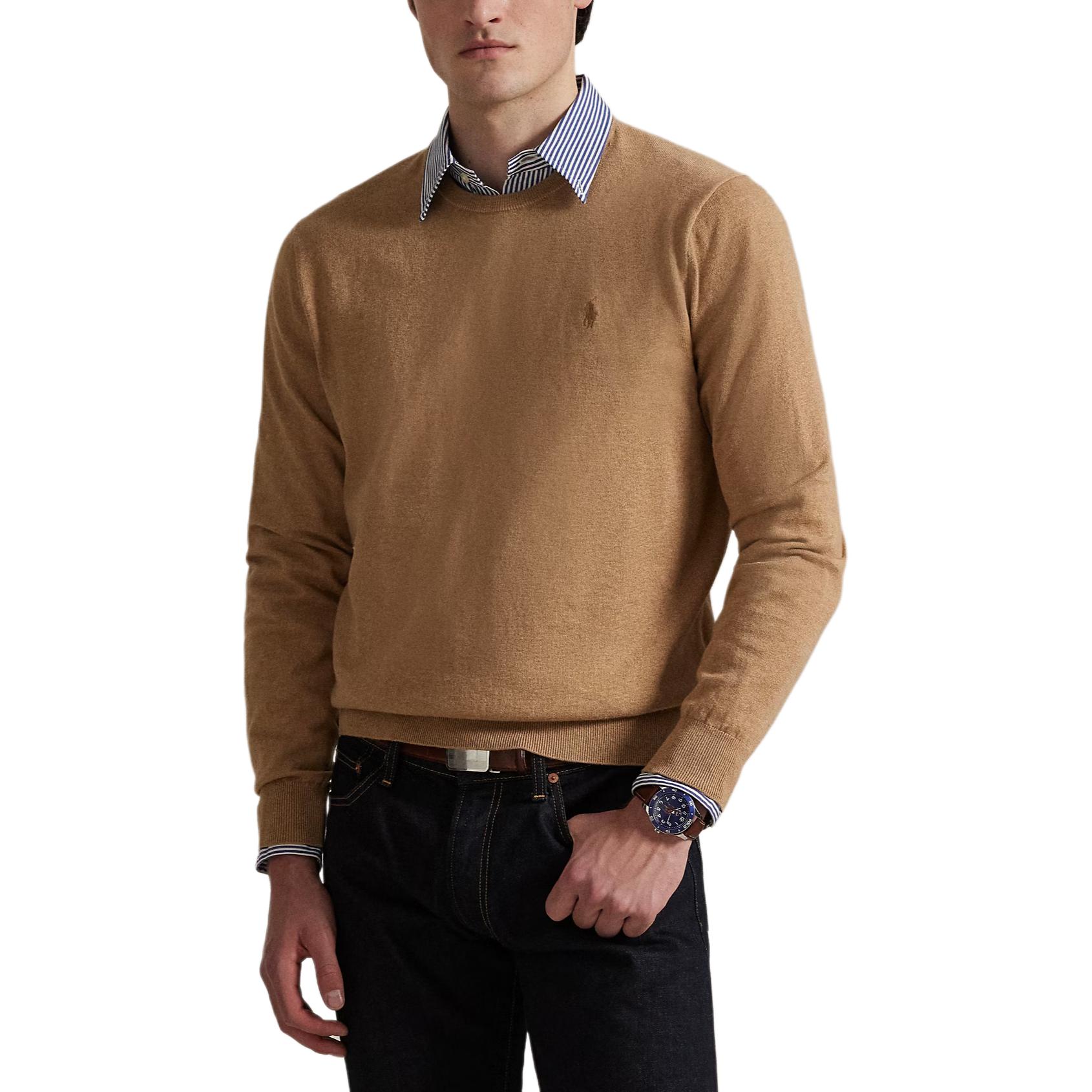 Джемпер с круглым вырезом Polo Ralph Lauren, salty caramel mixed color — фото 3