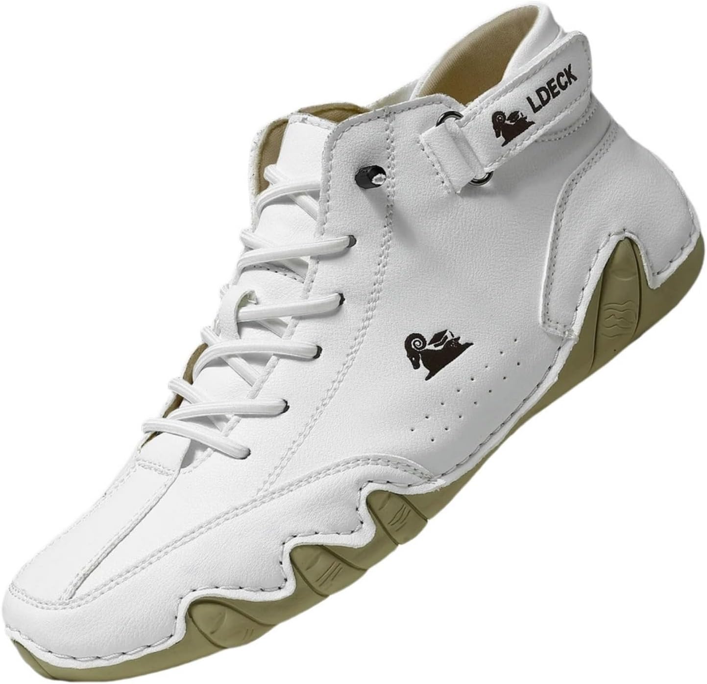 

Мужские и женские водительские туфли ретро из замши и кожи, ботинки челси до щиколотки, водонепроницаемые, высокие, с нескользящей подошвой, дышащие, ортопедические, итальянской ручной работы, шнуровка, повседневная прогулочная обувь Lghlmcl, бе...