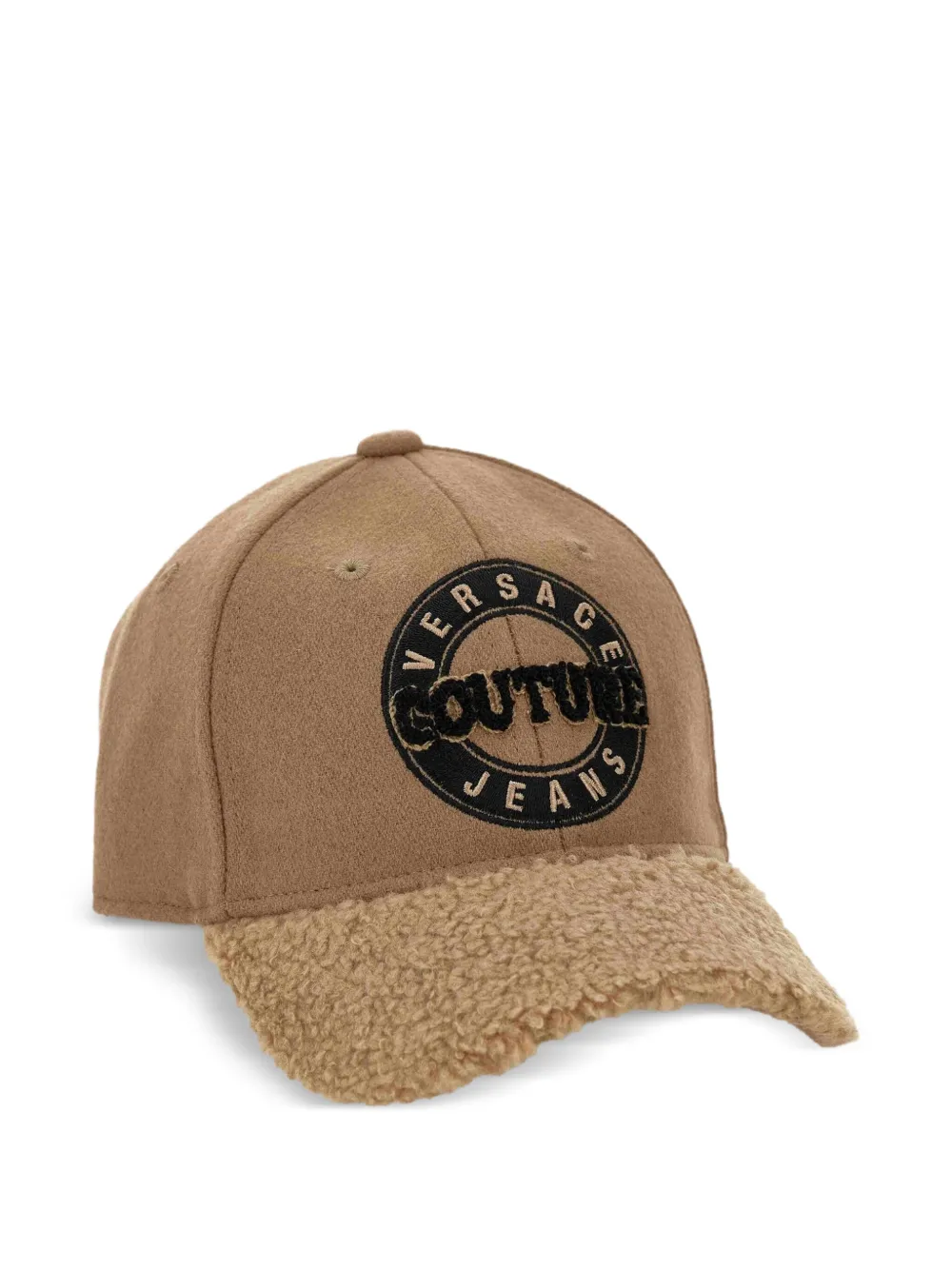 

Бейсболка с вышитым логотипом Versace Jeans Couture, коричневый